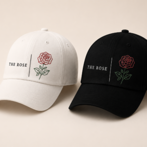 BONÉ BORDADO THE ROSE - OPÇÃO 22 - PRODUÇÃO PREMIUM SOB ENCOMENDA E LIMITADA