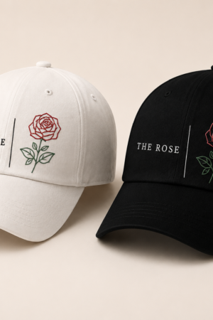 BONÉ BORDADO THE ROSE - OPÇÃO 55 - PRODUÇÃO PREMIUM SOB ENCOMENDA E LIMITADA