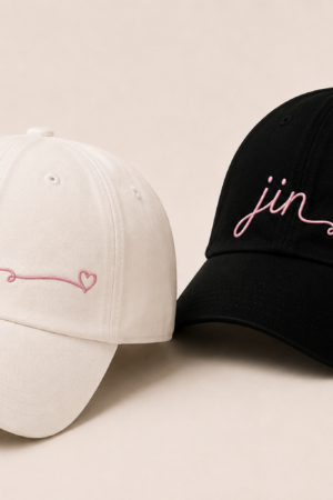 BONÉ BORDADO JIN - OPÇÃO 10 - PRODUÇÃO PREMIUM SOB ENCOMENDA E LIMITADA