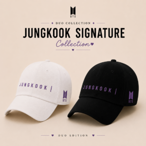 BONÉ BORDADO JUNGKOOK - OPÇÃO 47 - PRODUÇÃO PREMIUM SOB ENCOMENDA E LIMITADA