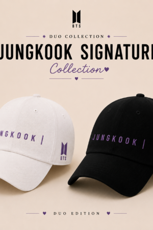 BONÉ BORDADO JUNGKOOK - OPÇÃO 47 - PRODUÇÃO PREMIUM SOB ENCOMENDA E LIMITADA