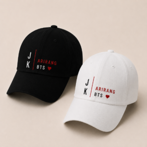 BONÉ BORDADO JUNGKOOK - OPÇÃO 46 - PRODUÇÃO PREMIUM SOB ENCOMENDA E LIMITADA