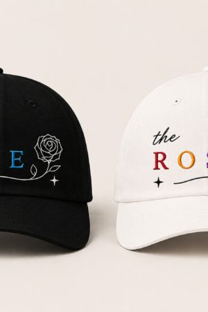 BONÉ BORDADO THE ROSE - OPÇÃO 45 - PRODUÇÃO PREMIUM SOB ENCOMENDA E LIMITADA
