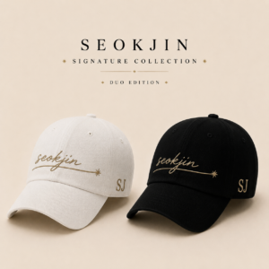 BONÉ BORDADO JIN - OPÇÃO 27 - PRODUÇÃO PREMIUM SOB ENCOMENDA E LIMITADA