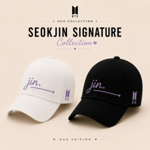 BONÉ BORDADO NOVO SEOKJIN - OPÇÃO 12 - PRODUÇÃO PREMIUM SOB ENCOMENDA E LIMITADA