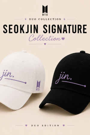 BONÉ BORDADO JIN - OPÇÃO 24 - PRODUÇÃO PREMIUM SOB ENCOMENDA E LIMITADA