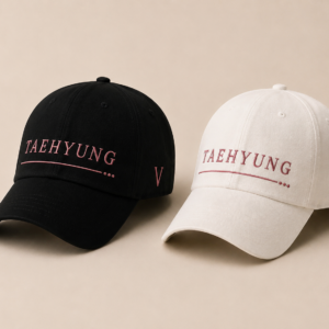 BONÉ BORDADO TAEHYUNG - OPÇÃO 27 - PRODUÇÃO PREMIUM SOB ENCOMENDA E LIMITADA