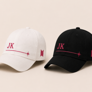 BONÉ BORDADO JUNGKOOK - OPÇÃO 5 - PRODUÇÃO PREMIUM SOB ENCOMENDA E LIMITADA