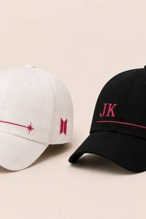 BONÉ BORDADO JUNGKOOK - OPÇÃO 5 - PRODUÇÃO PREMIUM SOB ENCOMENDA E LIMITADA