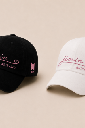 BONÉ BORDADO PARK JIMIN - OPÇÃO 35 - PRODUÇÃO PREMIUM SOB ENCOMENDA E LIMITADA