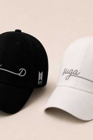 BONÉ BORDADO SUGA - OPÇÃO 9 - PRODUÇÃO PREMIUM SOB ENCOMENDA E LIMITADA