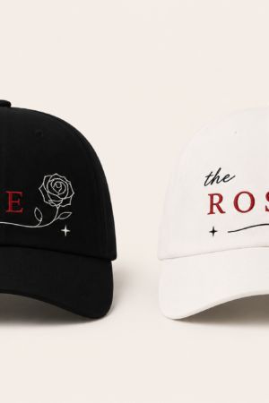 BONÉ BORDADO THE ROSE - OPÇÃO 46 - PRODUÇÃO PREMIUM SOB ENCOMENDA E LIMITADA