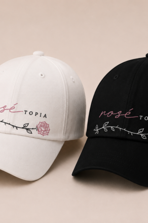 BONÉ BORDADO THE ROSE - OPÇÃO 73 - PRODUÇÃO PREMIUM SOB ENCOMENDA E LIMITADA