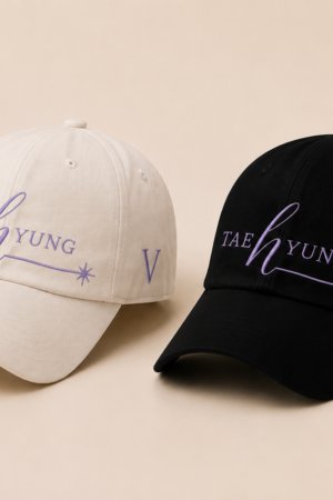 BONÉ BORDADO TAEHYUNG - OPÇÃO 19 - PRODUÇÃO PREMIUM SOB ENCOMENDA E LIMITADA