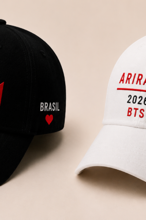 BONÉ BORDADO BTS - OPÇÃO 99 - PRODUÇÃO PREMIUM SOB ENCOMENDA E LIMITADA