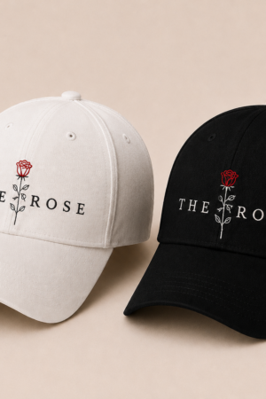 BONÉ BORDADO THE ROSE - OPÇÃO 77 - PRODUÇÃO PREMIUM SOB ENCOMENDA E LIMITADA