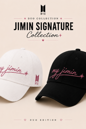 BONÉ BORDADO PARK JIMIN - OPÇÃO 27 - PRODUÇÃO PREMIUM SOB ENCOMENDA E LIMITADA