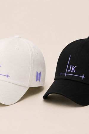 BONÉ BORDADO JUNGKOOK - OPÇÃO 19 - PRODUÇÃO PREMIUM SOB ENCOMENDA E LIMITADA