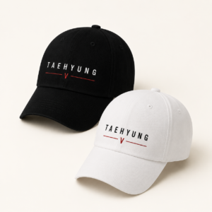 BONÉ BORDADO TAEHYUNG - OPÇÃO 43 - PRODUÇÃO PREMIUM SOB ENCOMENDA E LIMITADA