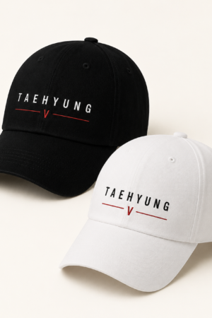 BONÉ BORDADO TAEHYUNG - OPÇÃO 43 - PRODUÇÃO PREMIUM SOB ENCOMENDA E LIMITADA