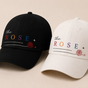 BONÉ BORDADO THE ROSE - OPÇÃO 20 - PRODUÇÃO PREMIUM SOB ENCOMENDA E LIMITADA