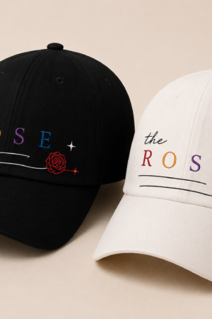 BONÉ BORDADO THE ROSE - OPÇÃO 44 - PRODUÇÃO PREMIUM SOB ENCOMENDA E LIMITADA