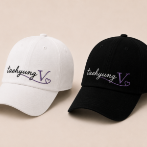 BONÉ BORDADO TAEHYUNG - OPÇÃO 22 - PRODUÇÃO PREMIUM SOB ENCOMENDA E LIMITADA