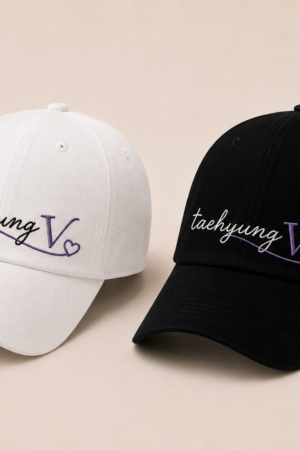 BONÉ BORDADO TAEHYUNG - OPÇÃO 22 - PRODUÇÃO PREMIUM SOB ENCOMENDA E LIMITADA