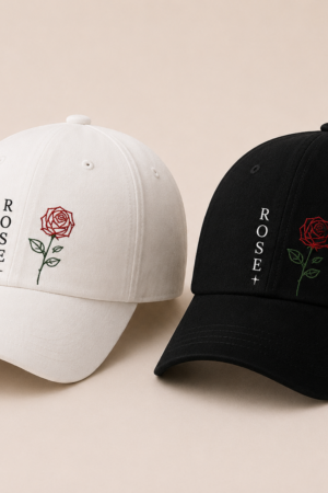 BONÉ BORDADO THE ROSE - OPÇÃO 63 - PRODUÇÃO PREMIUM SOB ENCOMENDA E LIMITADA