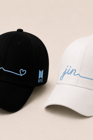 BONÉ BORDADO JIN - OPÇÃO 12 - PRODUÇÃO PREMIUM SOB ENCOMENDA E LIMITADA