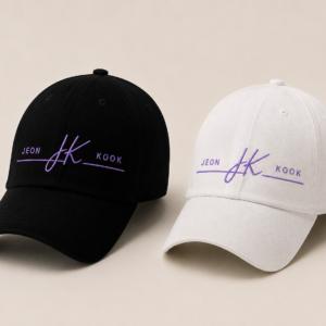 BONÉ BORDADO JUNGKOOK - OPÇÃO 37 - PRODUÇÃO PREMIUM SOB ENCOMENDA E LIMITADA