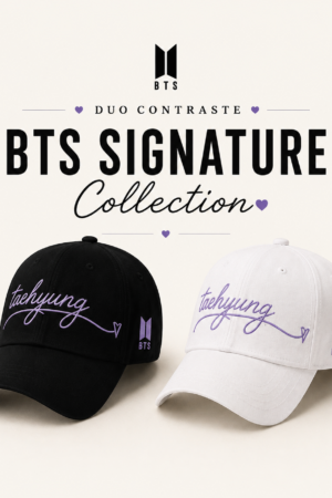 BONÉ BORDADO TAEHYUNG - OPÇÃO 38 - PRODUÇÃO PREMIUM SOB ENCOMENDA E LIMITADA