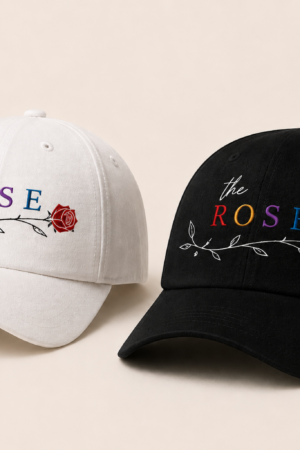 BONÉ BORDADO THE ROSE - OPÇÃO 9 - PRODUÇÃO PREMIUM SOB ENCOMENDA E LIMITADA