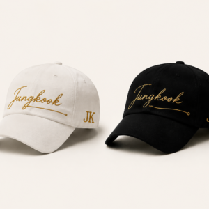 BONÉ BORDADO JUNGKOOK - OPÇÃO 31 - PRODUÇÃO PREMIUM SOB ENCOMENDA E LIMITADA