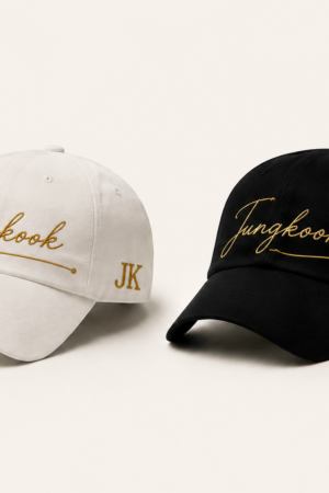 BONÉ BORDADO JUNGKOOK - OPÇÃO 31 - PRODUÇÃO PREMIUM SOB ENCOMENDA E LIMITADA
