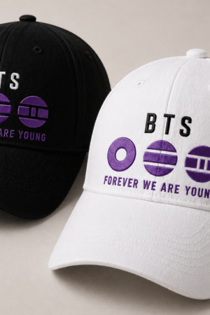 BONÉ BORDADO BTS - OPÇÃO 3 - 5 DIAS ÚTEIS PARA ENVIO