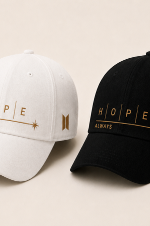 BONÉ BORDADO JHOPE - OPÇÃO 12 - PRODUÇÃO PREMIUM SOB ENCOMENDA E LIMITADA