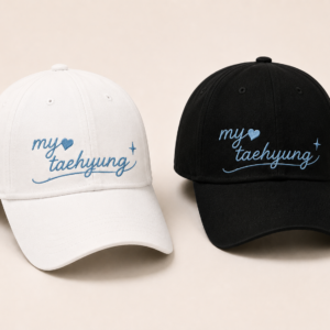 BONÉ BORDADO TAEHYUNG - OPÇÃO 4 - PRODUÇÃO PREMIUM SOB ENCOMENDA E LIMITADA