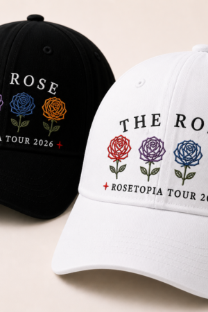 BONÉ BORDADO THE ROSE - OPÇÃO 30 - PRODUÇÃO PREMIUM SOB ENCOMENDA E LIMITADA