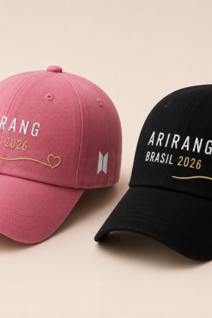 BONÉ BORDADO BTS - OPÇÃO 135 - PRODUÇÃO PREMIUM SOB ENCOMENDA E LIMITADA