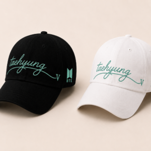 BONÉ BORDADO TAEHYUNG - OPÇÃO 10 - PRODUÇÃO PREMIUM SOB ENCOMENDA E LIMITADA