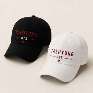 BONÉ BORDADO TAEHYUNG - OPÇÃO 40 - PRODUÇÃO PREMIUM SOB ENCOMENDA E LIMITADA