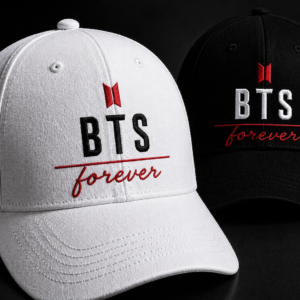 BONÉ BORDADO BTS - OPÇÃO 9 - PRODUÇÃO PREMIUM SOB ENCOMENDA E LIMITADA