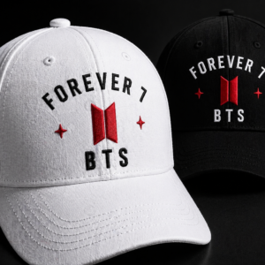 BONÉ BORDADO BTS - OPÇÃO 8 -  PRODUÇÃO PREMIUM SOB ENCOMENDA E LIMITADA