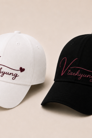 BONÉ BORDADO TAEHYUNG - OPÇÃO 24 - PRODUÇÃO PREMIUM SOB ENCOMENDA E LIMITADA