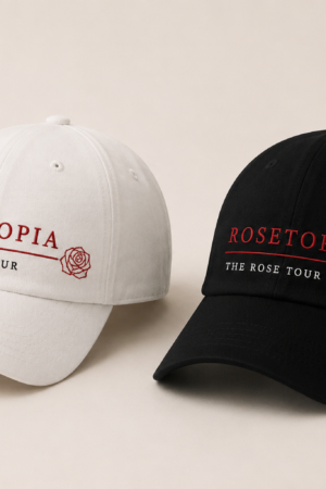 BONÉ BORDADO THE ROSE - OPÇÃO 50 - PRODUÇÃO PREMIUM SOB ENCOMENDA E LIMITADA