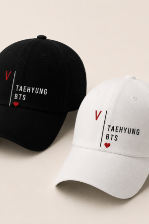 BONÉ BORDADO TAEHYUNG - OPÇÃO 46 - PRODUÇÃO PREMIUM SOB ENCOMENDA E LIMITADA