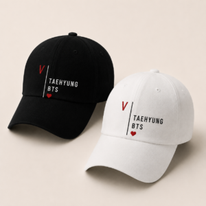 BONÉ BORDADO TAEHYUNG - OPÇÃO 42 - PRODUÇÃO PREMIUM SOB ENCOMENDA E LIMITADA