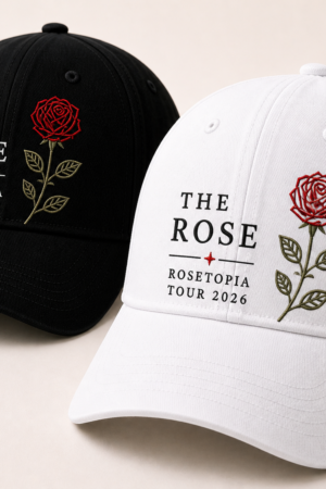 BONÉ BORDADO THE ROSE - OPÇÃO 29 - PRODUÇÃO PREMIUM SOB ENCOMENDA E LIMITADA
