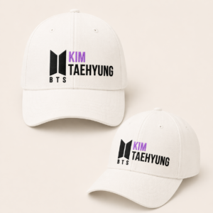 BONÉ BORDADO TAEHYUNG - OPÇÃO 34 - PRODUÇÃO PREMIUM SOB ENCOMENDA E LIMITADA